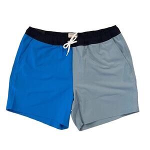 NWT J. Crew Men's Blue 6" Colorblock Swimsuit/Trunk